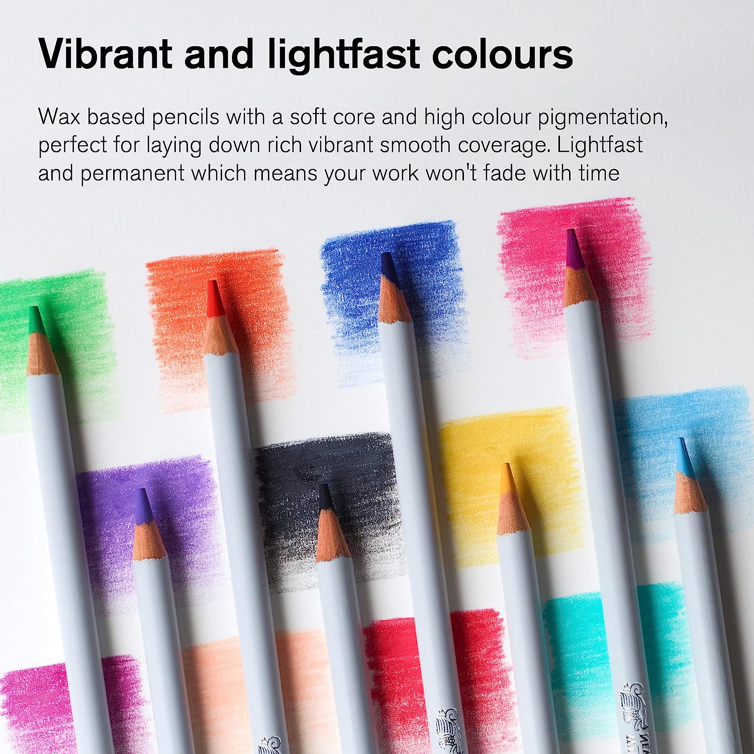 Winsor & Newton Studio Collection Artist Pencils, Color Pencils, Set of 12 - Image 5